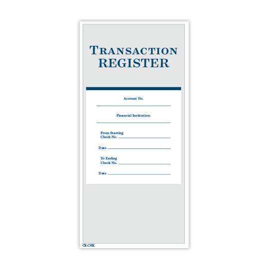Personal Check Register