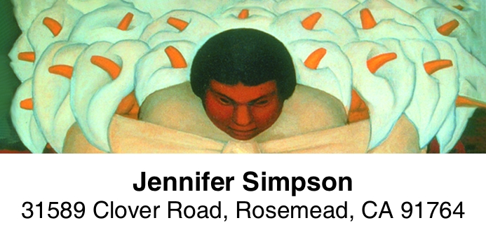 Arte de Mexico 2-Line Address Label