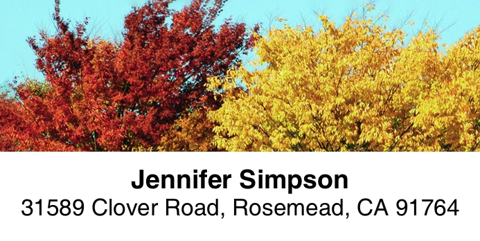 Autumn Splendor 2-Line Address Label