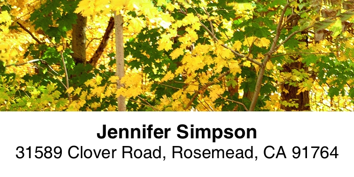 Autumn Splendor 2-Line Address Label