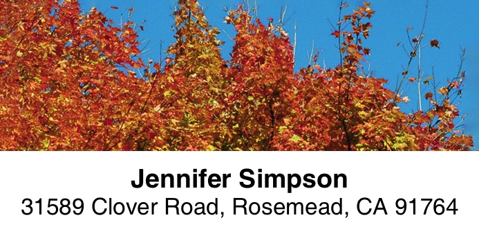 Autumn Splendor 2-Line Address Label
