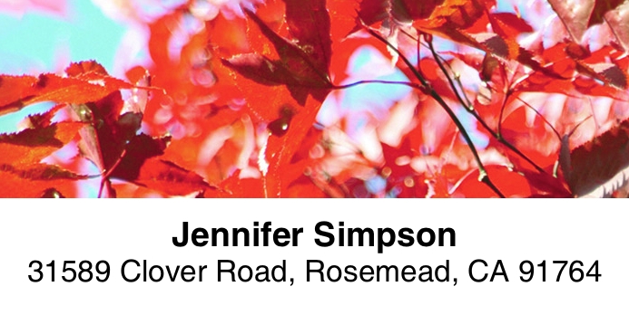 Autumn Splendor 2-Line Address Label