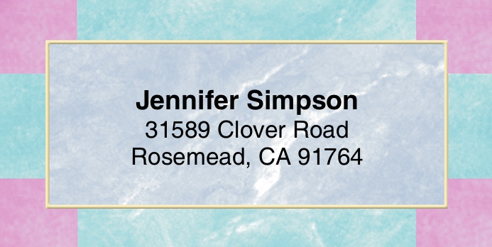 Corinthian 5-Line Address Label