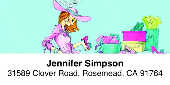 Divas 2-Line Address Label