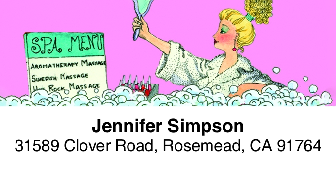 Divas 2-Line Address Label