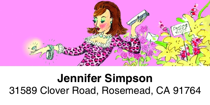Divas 2-Line Address Label