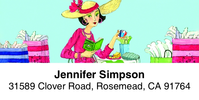 Divas 2-Line Address Label