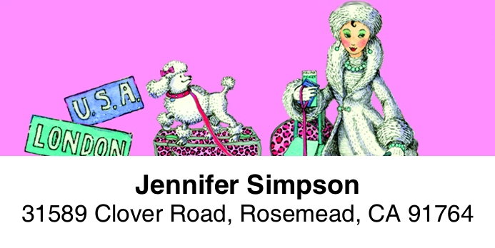 Divas 2-Line Address Label