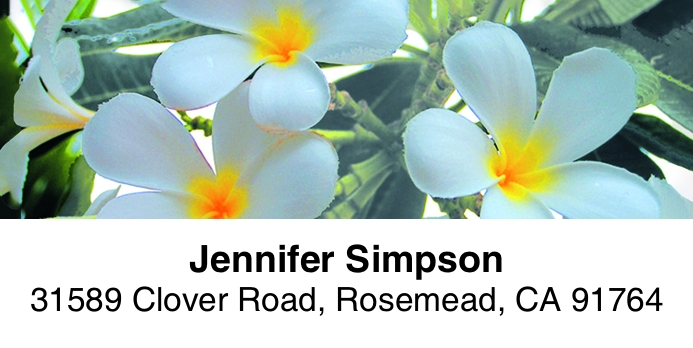 Fresh Flowers 2-Line Address Label
