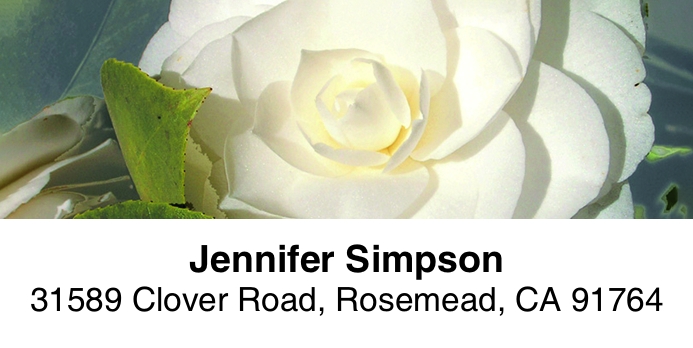 Fresh Flowers 2-Line Address Label