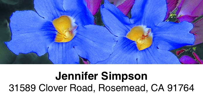 Fresh Flowers 2-Line Address Label