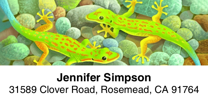 Geckos 2-Line Address Label