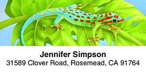 Geckos 2-Line Address Label