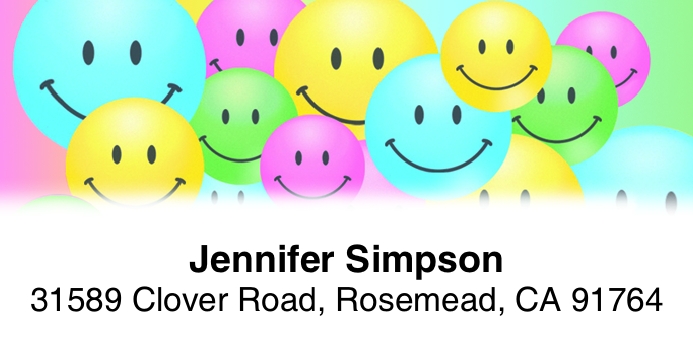 Be Happy 2-Line Address Label