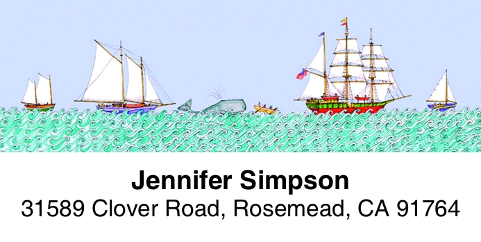 High Seas 2-Line Address Label