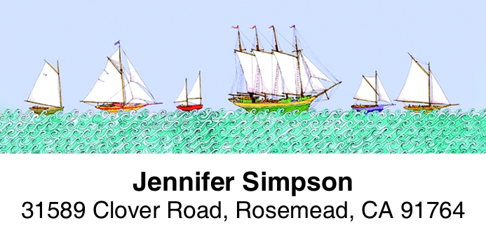High Seas 2-Line Address Label