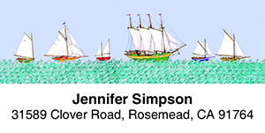 High Seas 2-Line Address Label