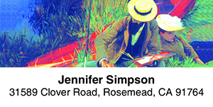 Impressionists 2-Line Address Label