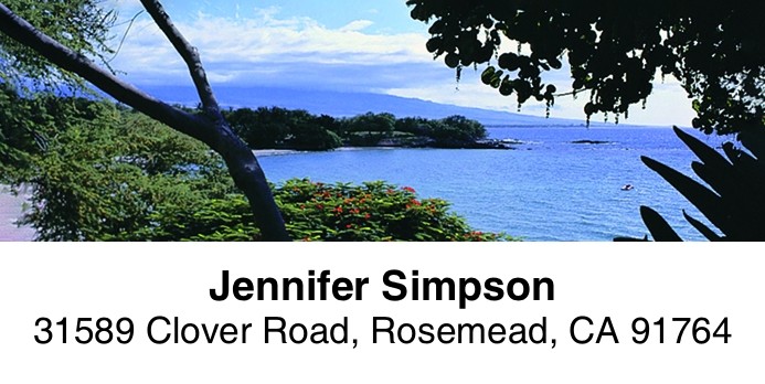 Island Vistas 2-Line Address Label