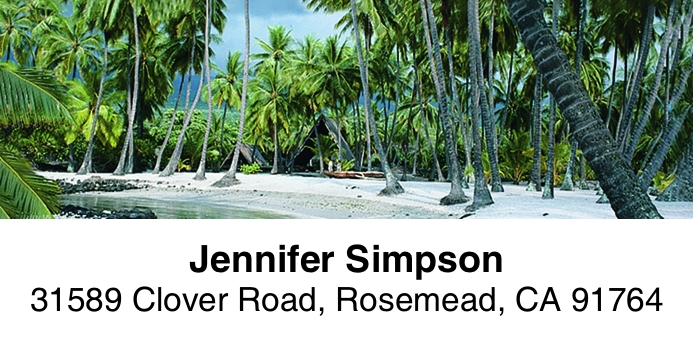 Island Vistas 2-Line Address Label