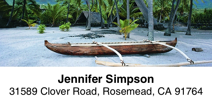 Island Vistas 2-Line Address Label