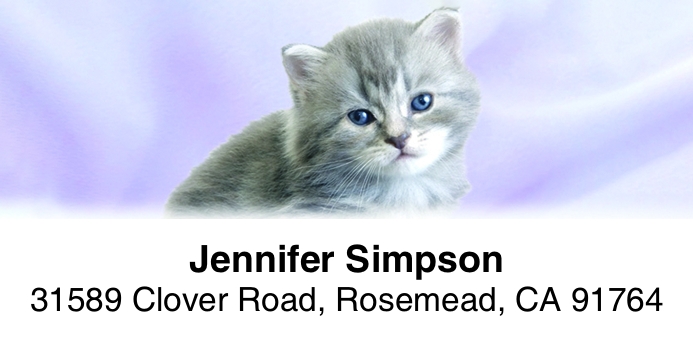 Kittens 2-Line Address Label