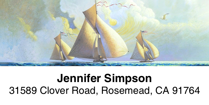 Nauticals 2-Line Address Label