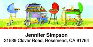 Barbecue 2-Line Address Label