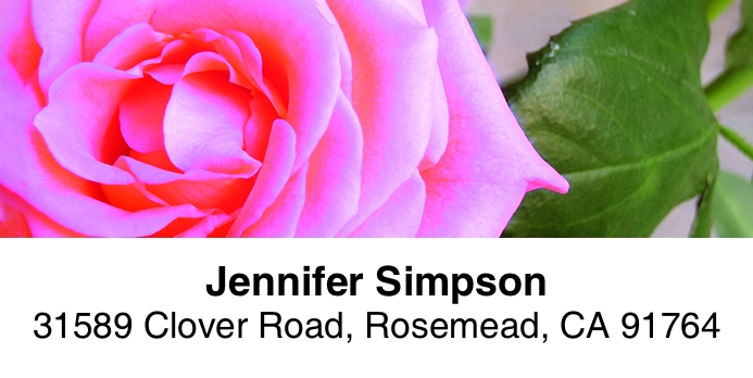 Roses 2-Line Address Label
