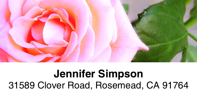 Roses 2-Line Address Label