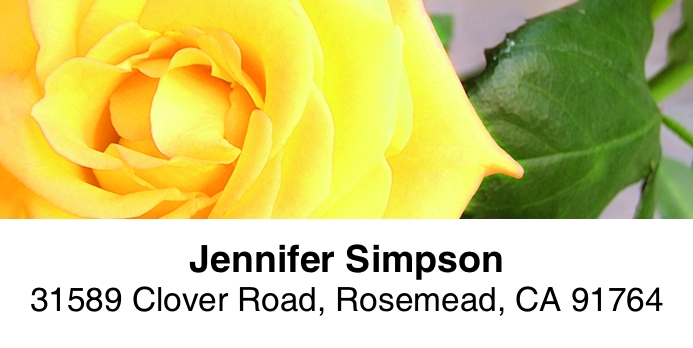 Roses 2-Line Address Label