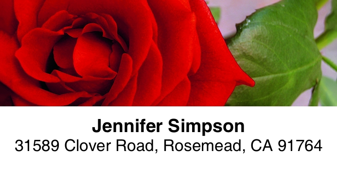 Roses 2-Line Address Label
