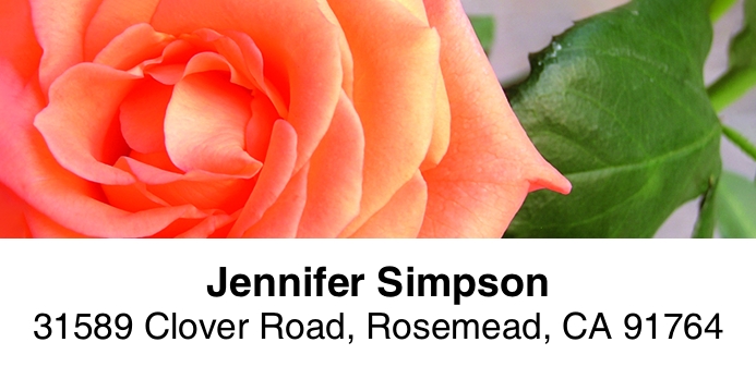 Roses 2-Line Address Label