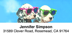 Cool Pups 2-Line Address Label