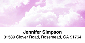 Skies of Pink 2-Line Address Label