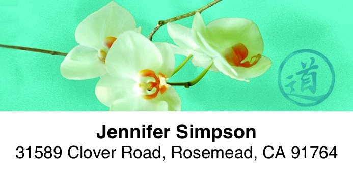 Beautiful Flower 2-Line Address Label