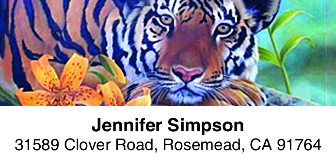 The Big Cats 2-Line Address Label