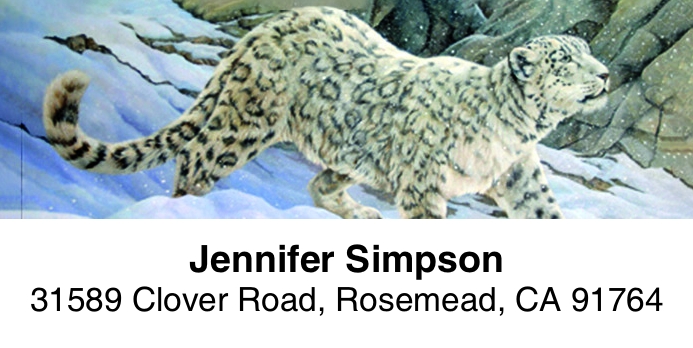 The Big Cats 2-Line Address Label