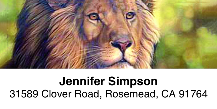 The Big Cats 2-Line Address Label