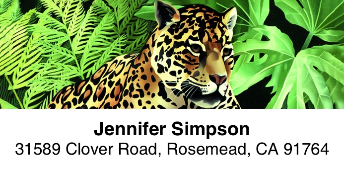 The Big Cats 2-Line Address Label