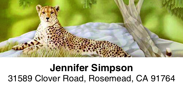 The Big Cats 2-Line Address Label