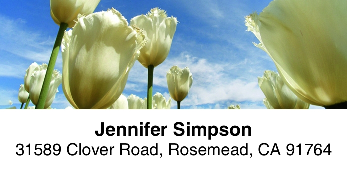 Tulip Garden 2-Line Address Label
