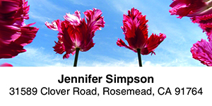 Tulip Garden 2-Line Address Label