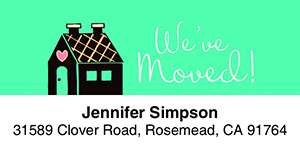 We've moved (House) 2-Line Address Label