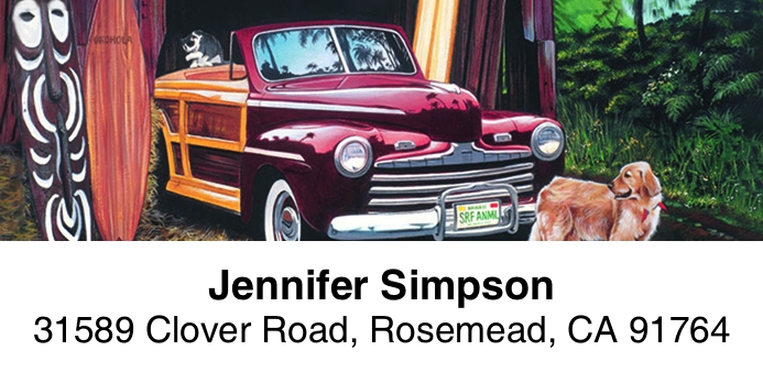 Woodies 2-Line Address Label