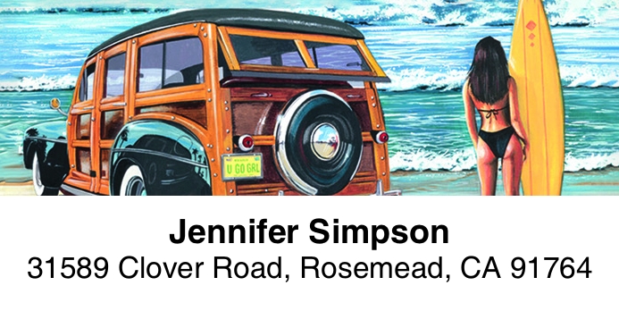 Woodies 2-Line Address Label