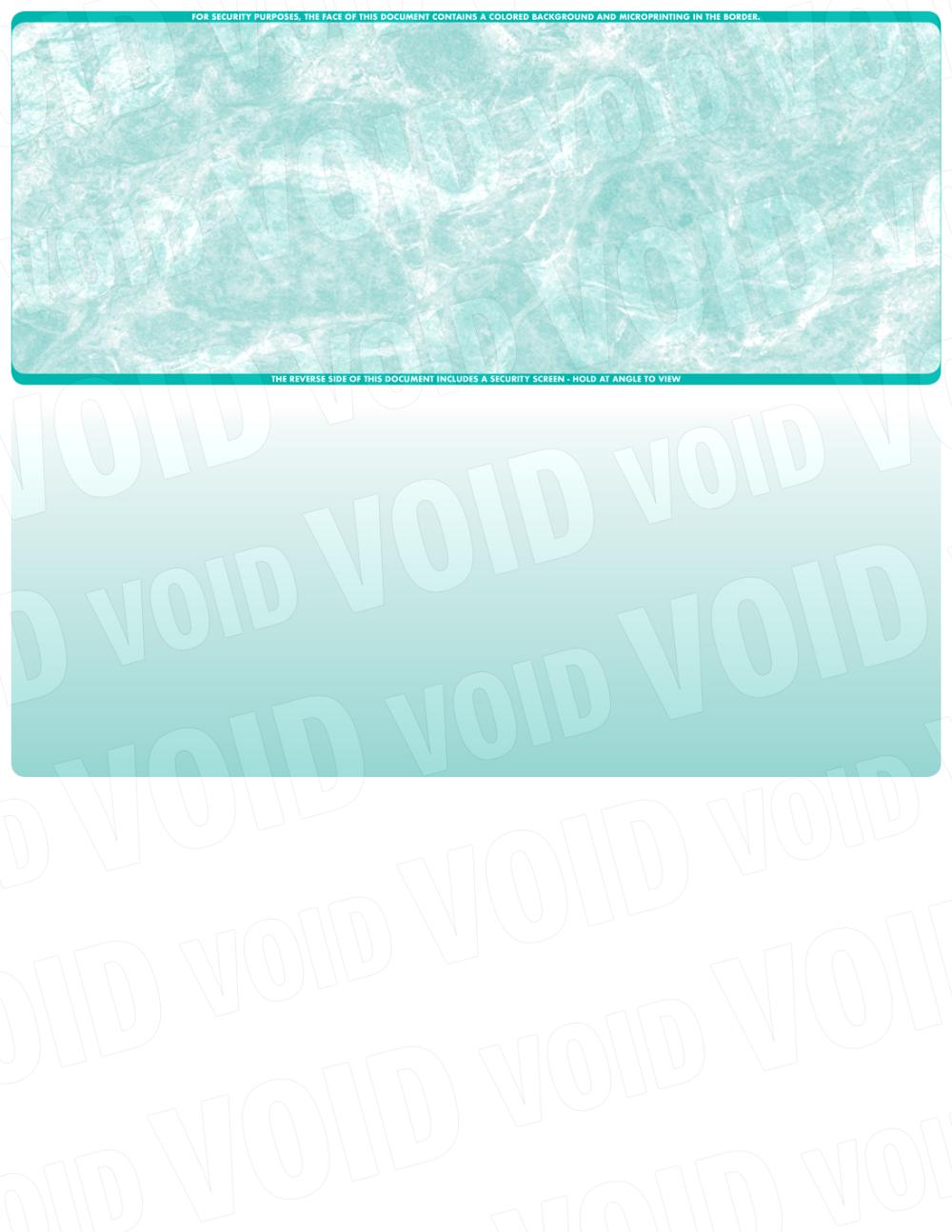 Marble Teal Laser Business Checks Top Checkworks