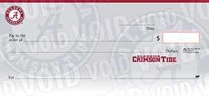 University of Alabama Collegiate Checks