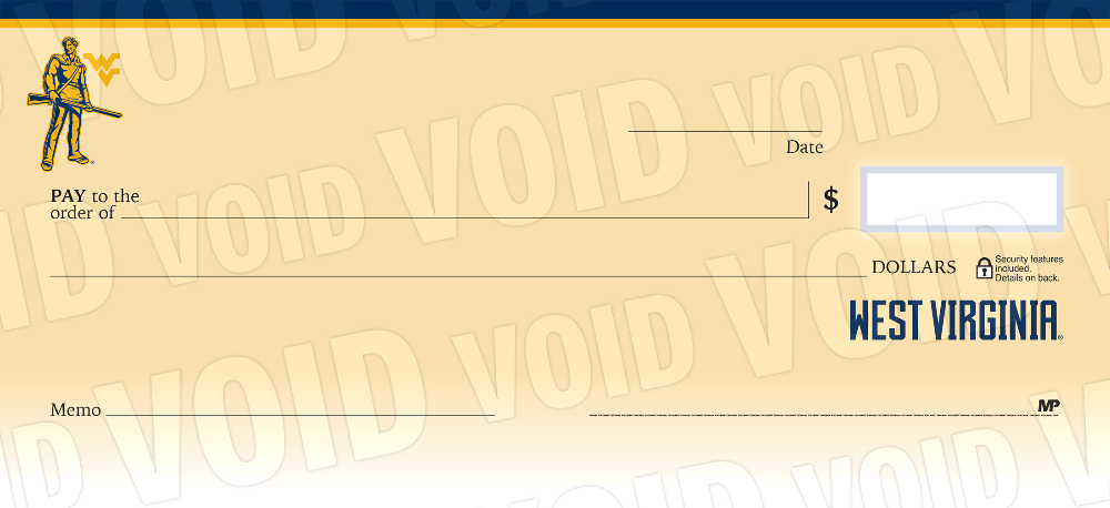 West Virginia University Collegiate Checks