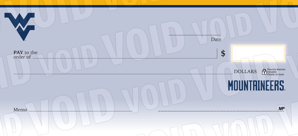 West Virginia University Collegiate Checks